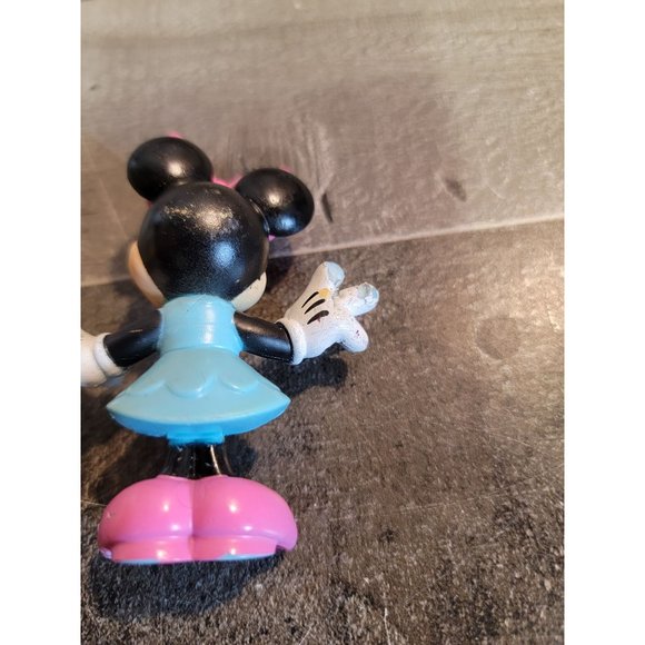 Minnie Mouse blue pink Disney toy figure AS IS - Picture 6 of 7